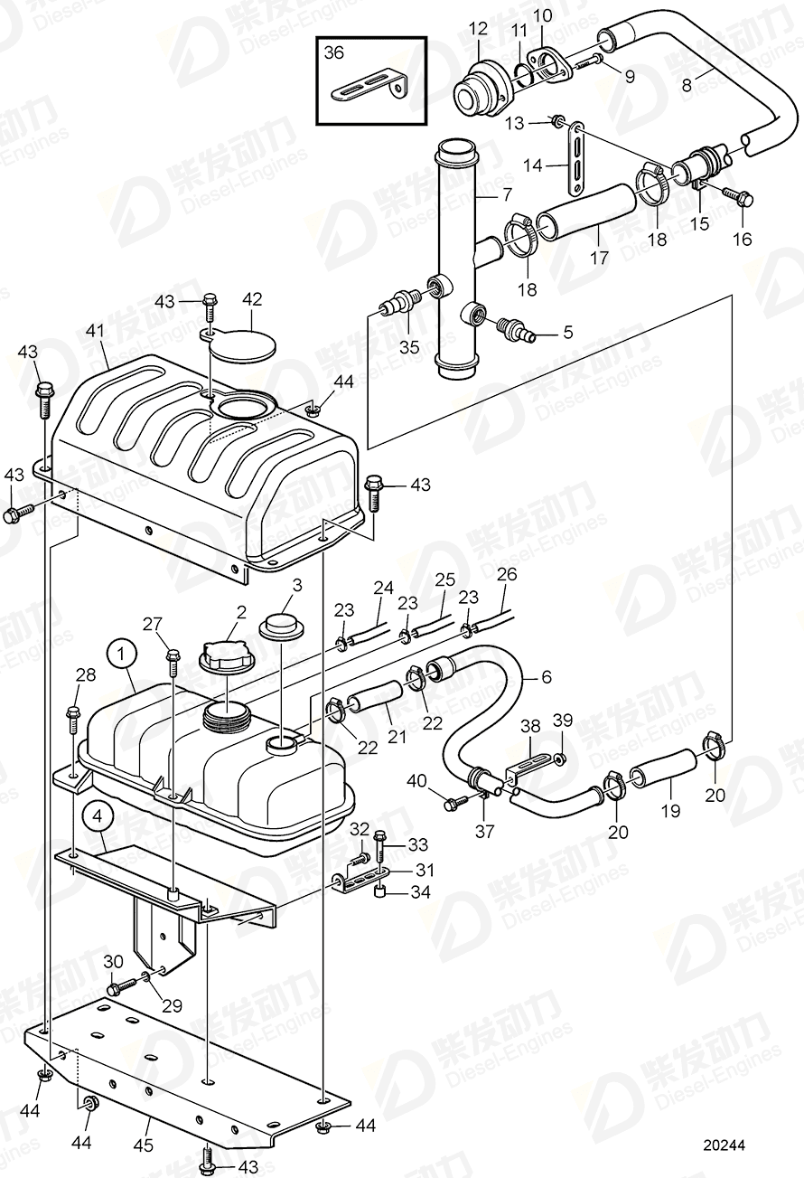 VOLVO Nipple 961657 Drawing